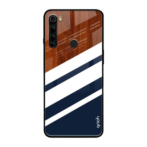 Bold Stripes Xiaomi Redmi Note 8 Glass Back Cover Online