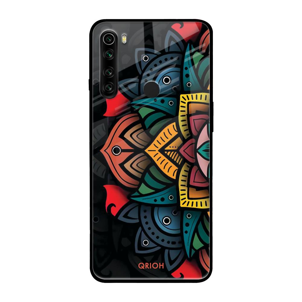 Retro Gorgeous Flower Xiaomi Redmi Note 8 Glass Back Cover Online