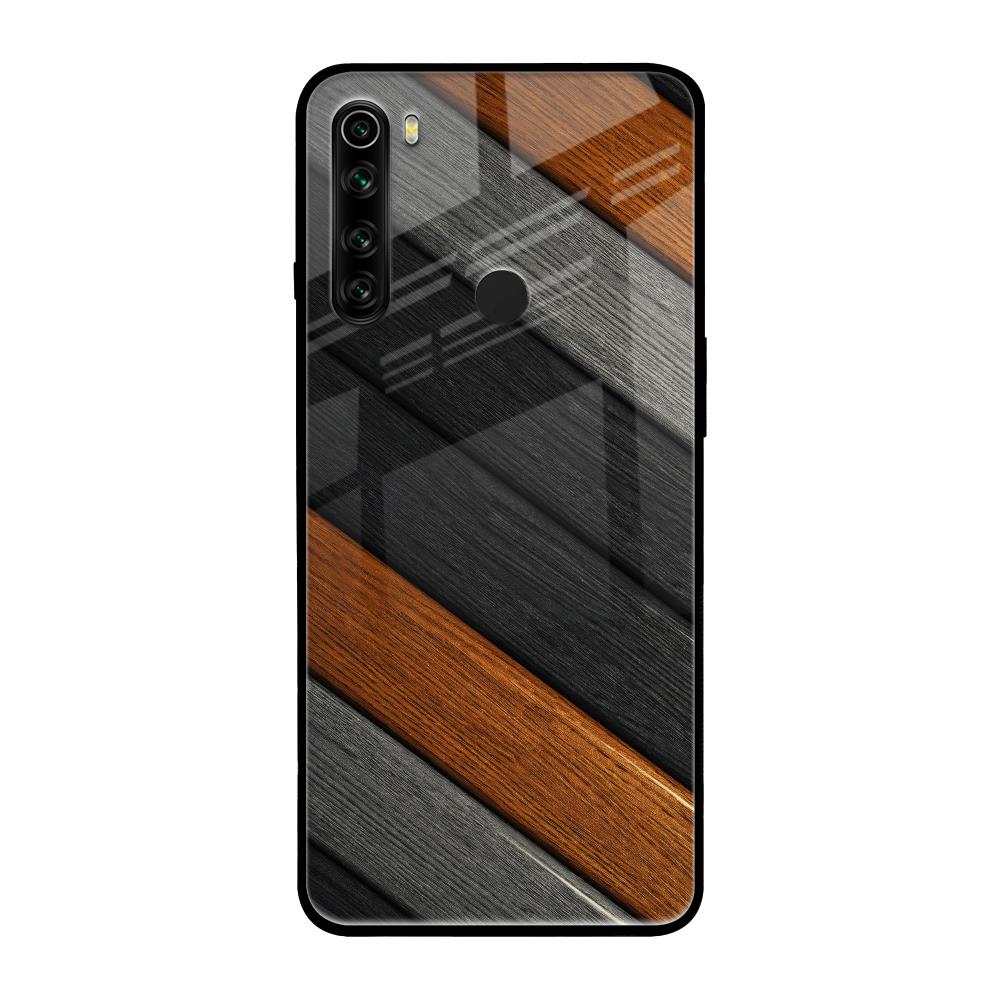 Tri Color Wood Xiaomi Redmi Note 8 Glass Back Cover Online