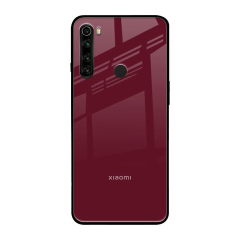 Classic Burgundy Xiaomi Redmi Note 8 Glass Back Cover Online