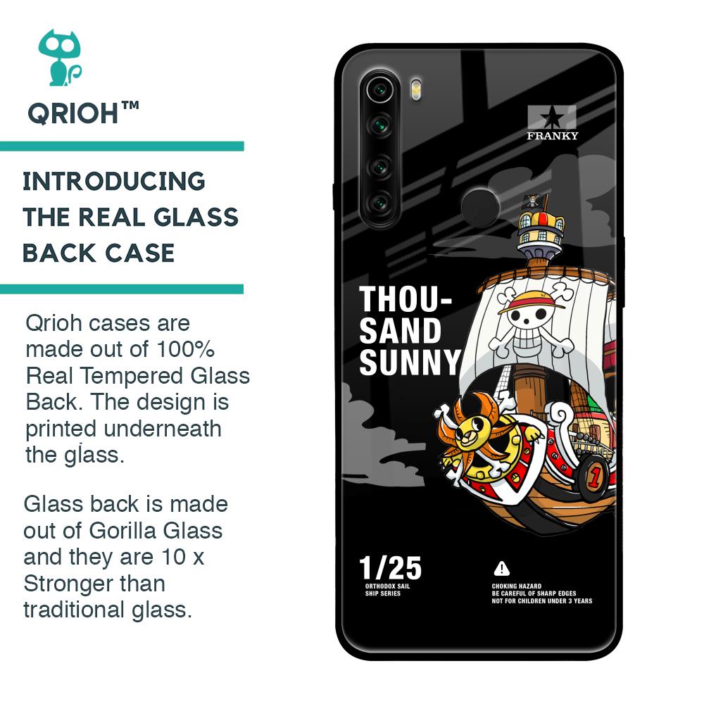 Thousand Sunny Glass Case for Xiaomi Redmi Note 8