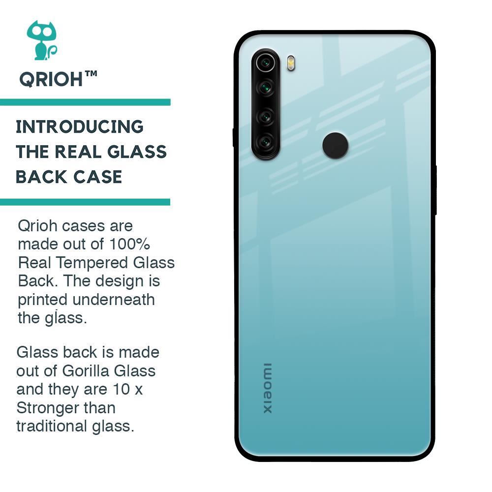 Arctic Blue Glass Case For Xiaomi Redmi Note 8