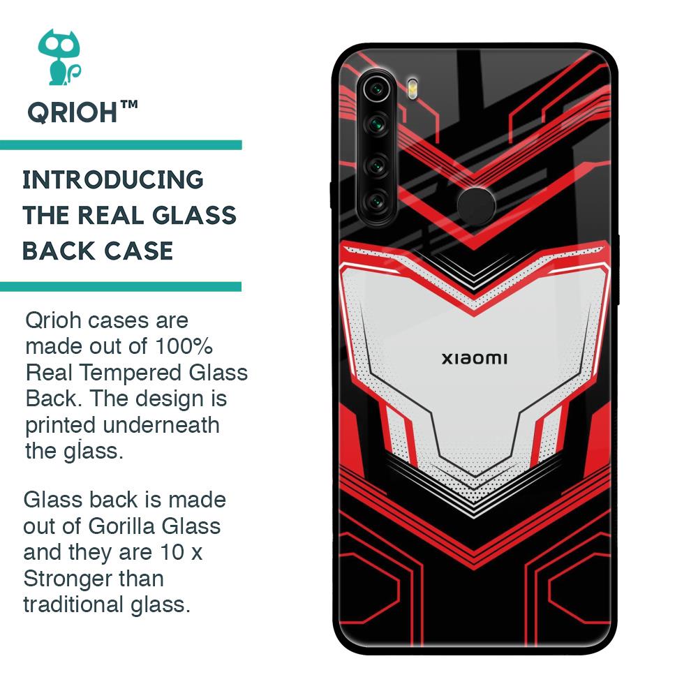 Quantum Suit Glass Case For Xiaomi Redmi Note 8