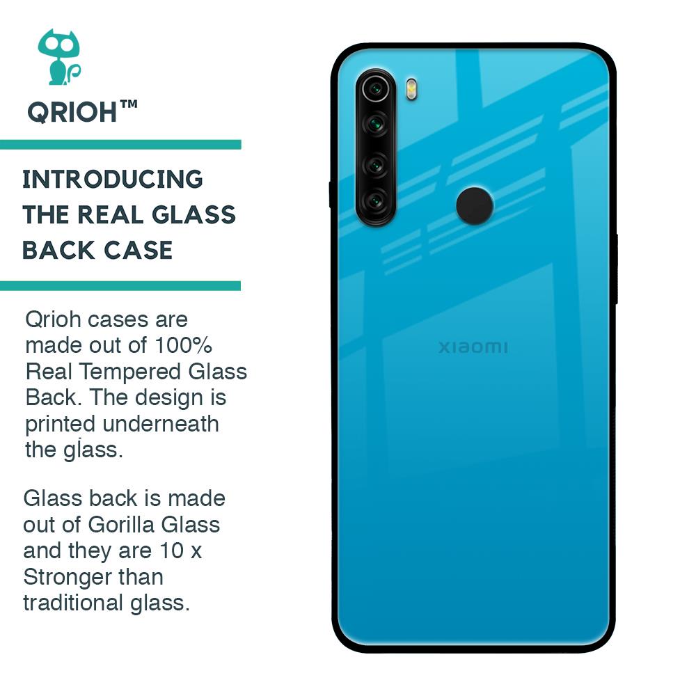 Blue Aqua Glass Case for Xiaomi Redmi Note 8