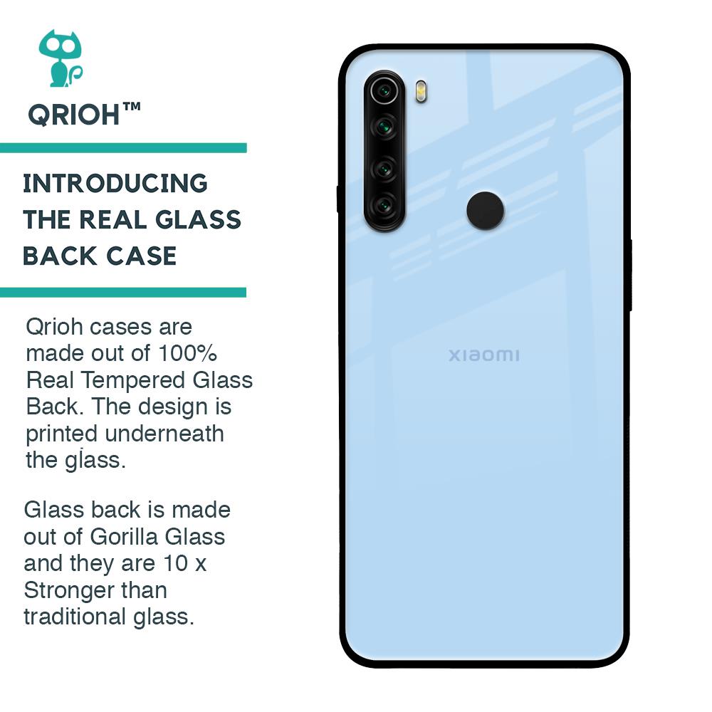 Pastel Sky Blue Glass Case for Xiaomi Redmi Note 8