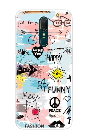 Happy Doodle Oppo A9 Back Cover