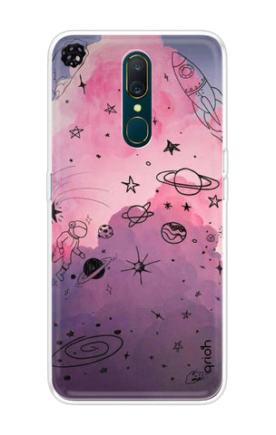Space Doodles Art Oppo A9 Back Cover