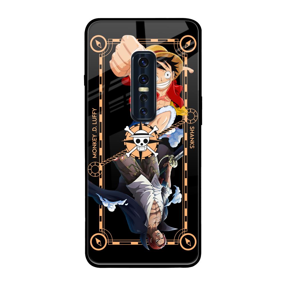 Shanks & Luffy Vivo V17 Pro Glass Back Cover Online