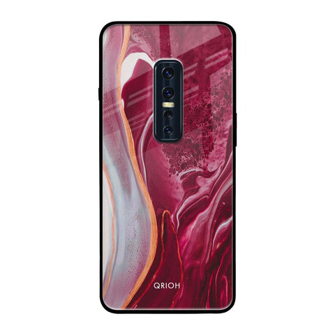 Crimson Ruby Vivo V17 Pro Glass Back Cover Online