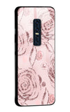 Shimmer Roses Glass case for Vivo V17 Pro