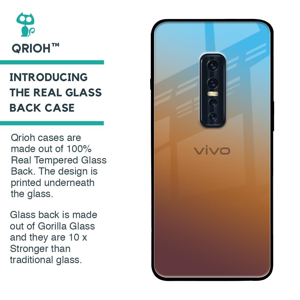 Rich Brown Glass Case for Vivo V17 Pro