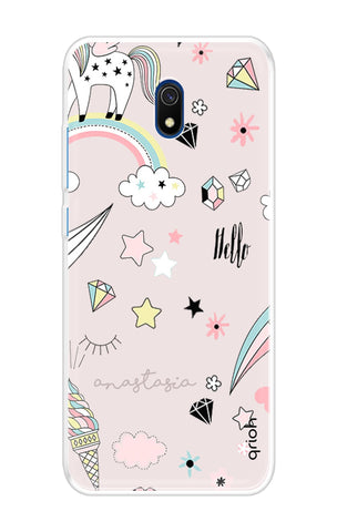 Unicorn Doodle Xiaomi Redmi 8A Back Cover