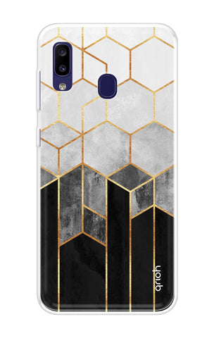 Hexagonal Pattern Samsung Galaxy M10s Back Cover