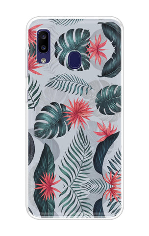 Retro Floral Leaf Samsung Galaxy M10s Back Cover