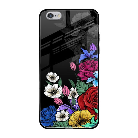 Rose Flower Bunch Art iPhone 6S Glass Back Cover Online