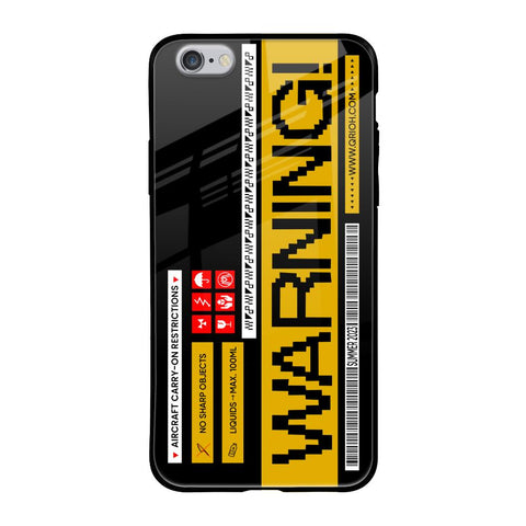 Aircraft Warning iPhone 6S Glass Back Cover Online