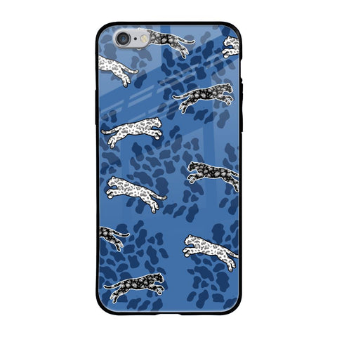 Blue Cheetah iPhone 6S Glass Back Cover Online
