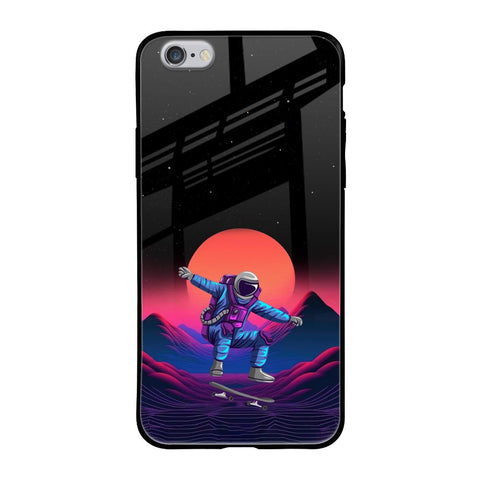 Retro Astronaut iPhone 6S Glass Back Cover Online