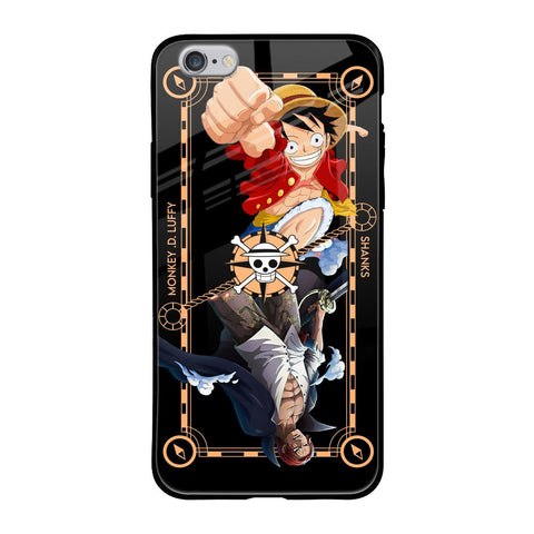 Shanks & Luffy iPhone 6S Glass Back Cover Online