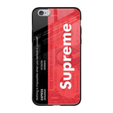 Supreme Ticket iPhone 6S Glass Back Cover Online