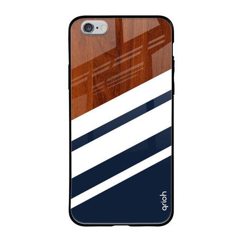 Bold Stripes iPhone 6S Glass Back Cover Online