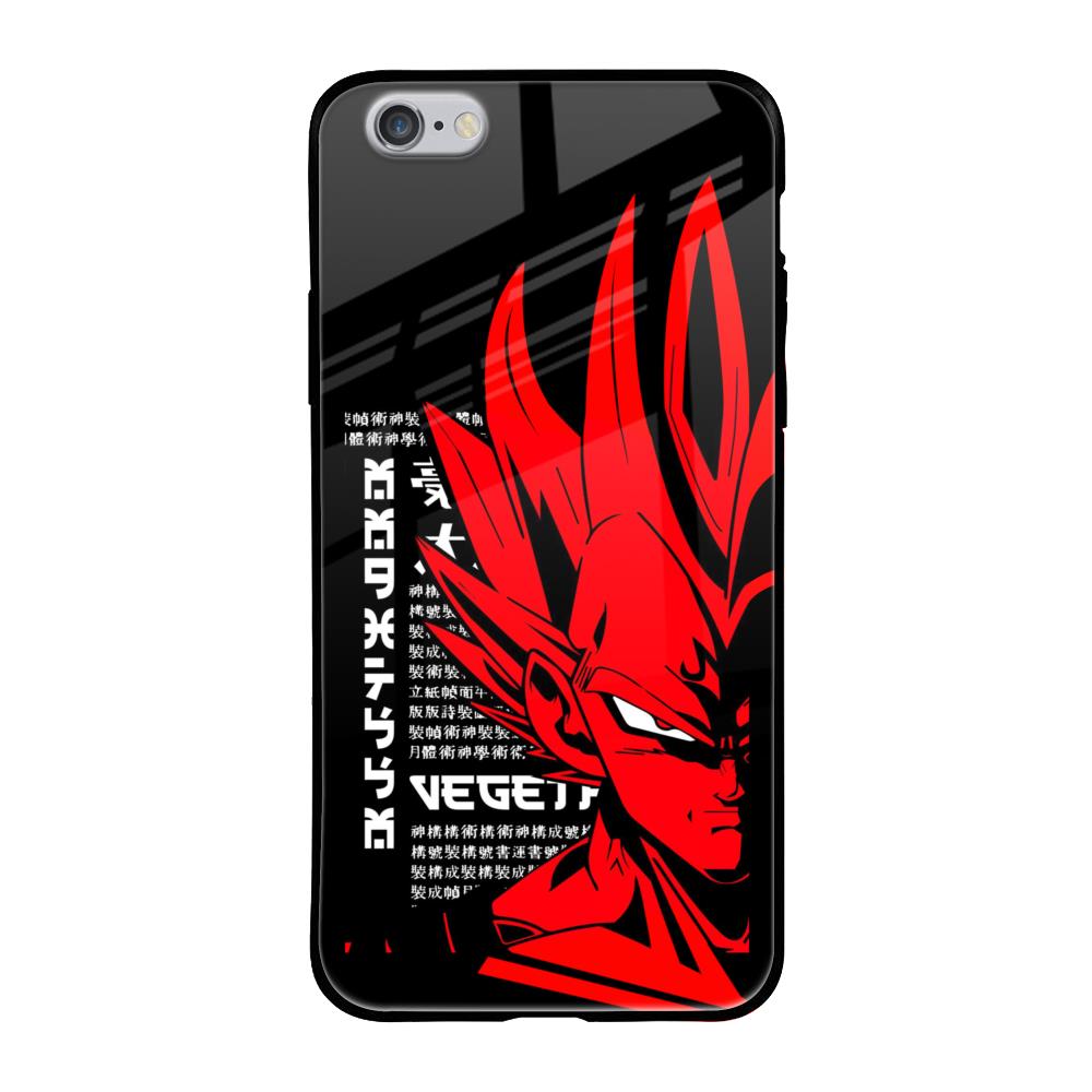 Red Vegeta iPhone 6S Glass Back Cover Online