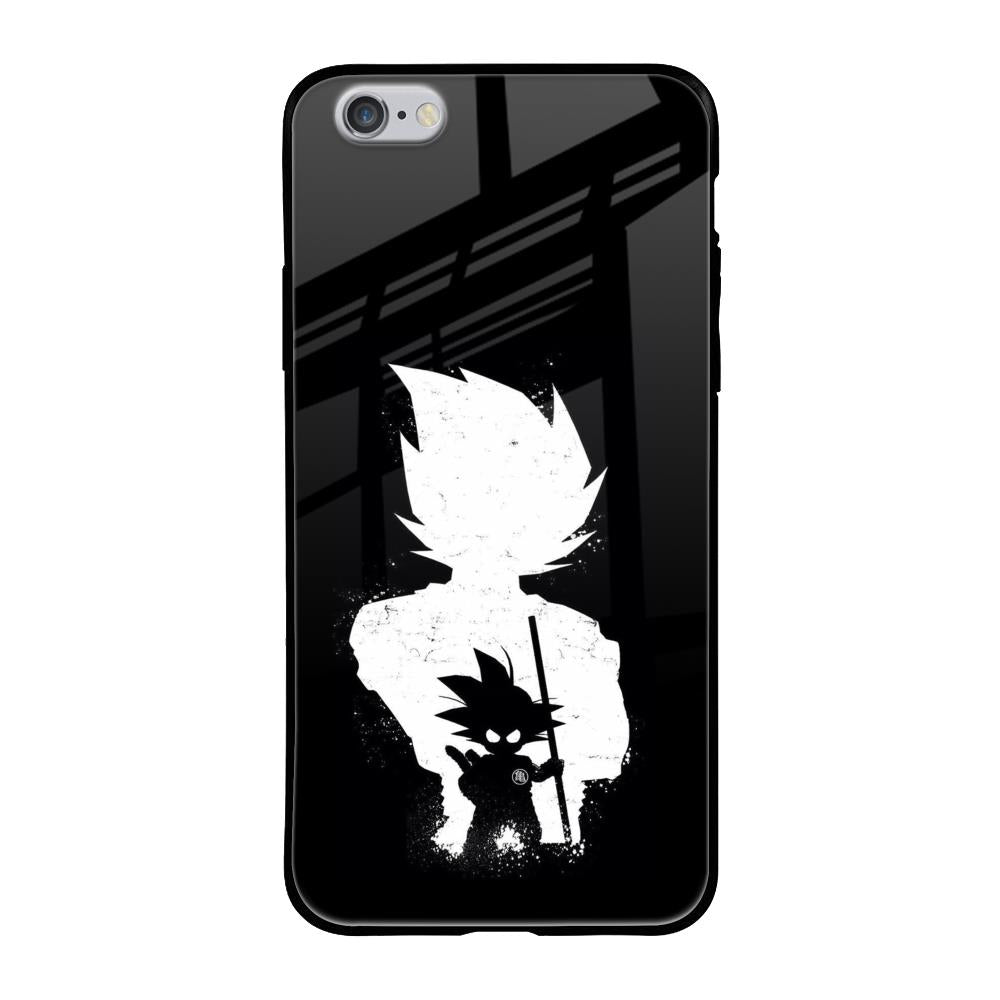 Monochrome Goku iPhone 6S Glass Back Cover Online