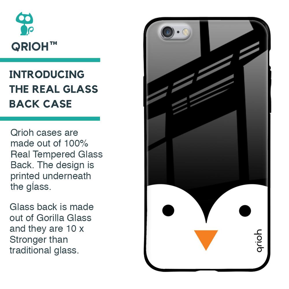 Cute Penguin Glass Case for iPhone 6s