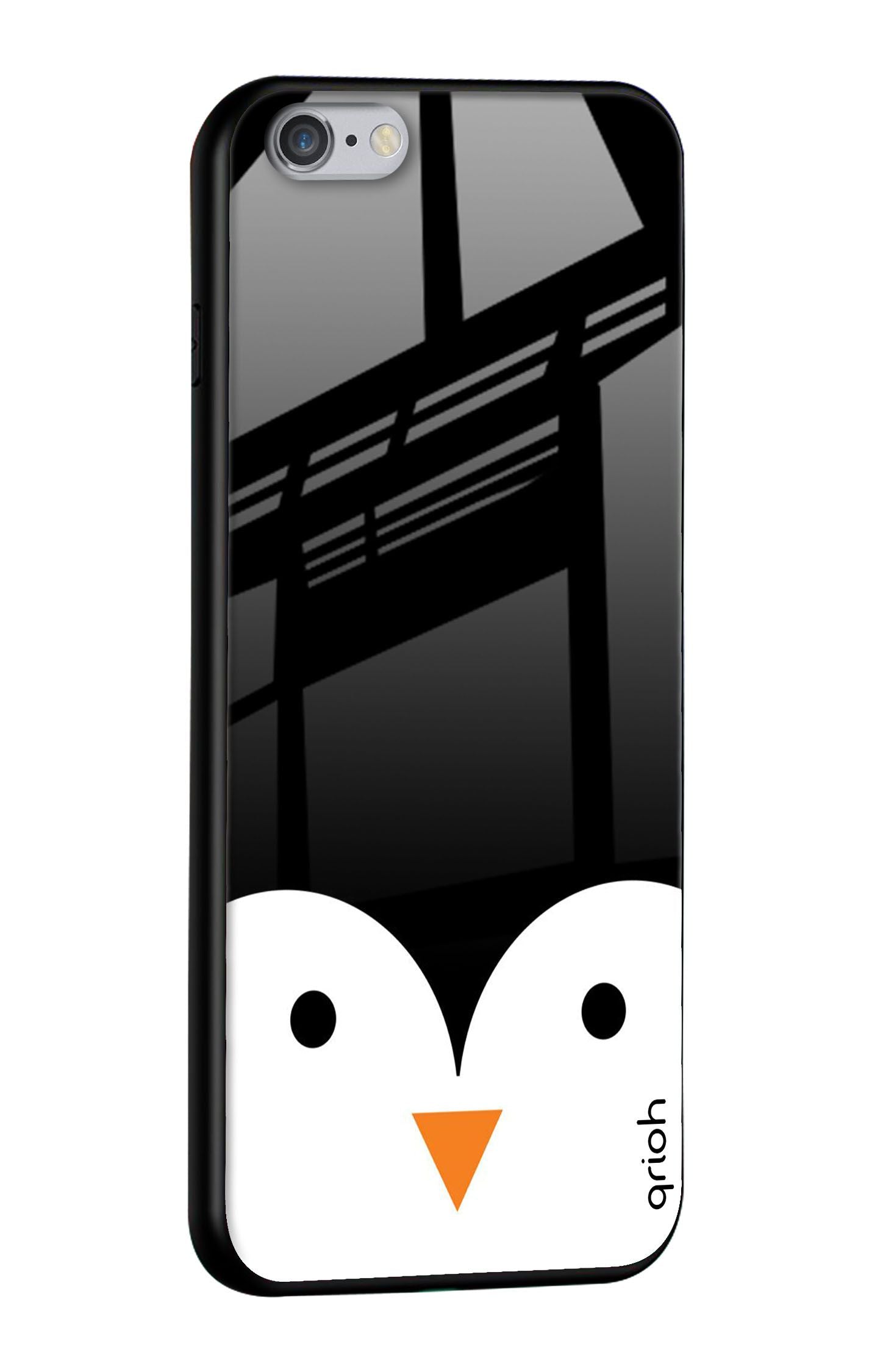 Cute Penguin Glass Case for iPhone 6s