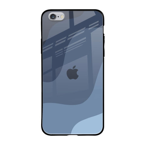 Navy Blue Ombre iPhone 6S Glass Back Cover Online