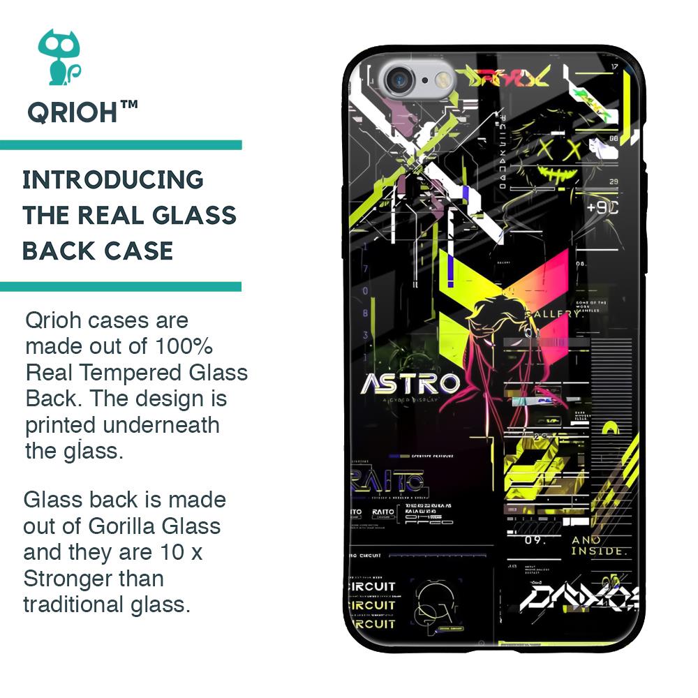 Astro Glitch Glass Case for iPhone 6S