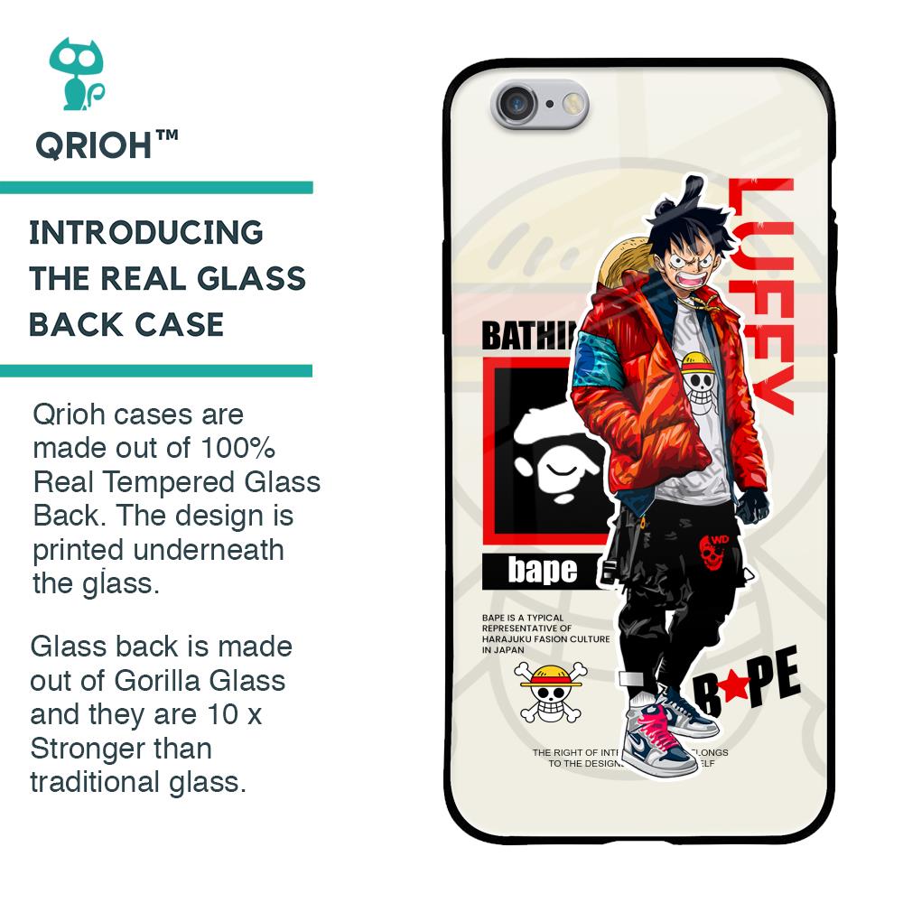 Bape Luffy Glass Case for iPhone 6S