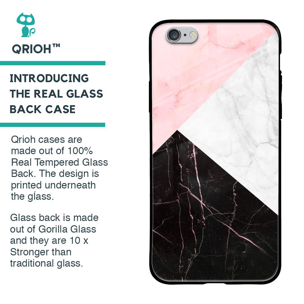 Marble Collage Art Glass Case For iPhone 6S