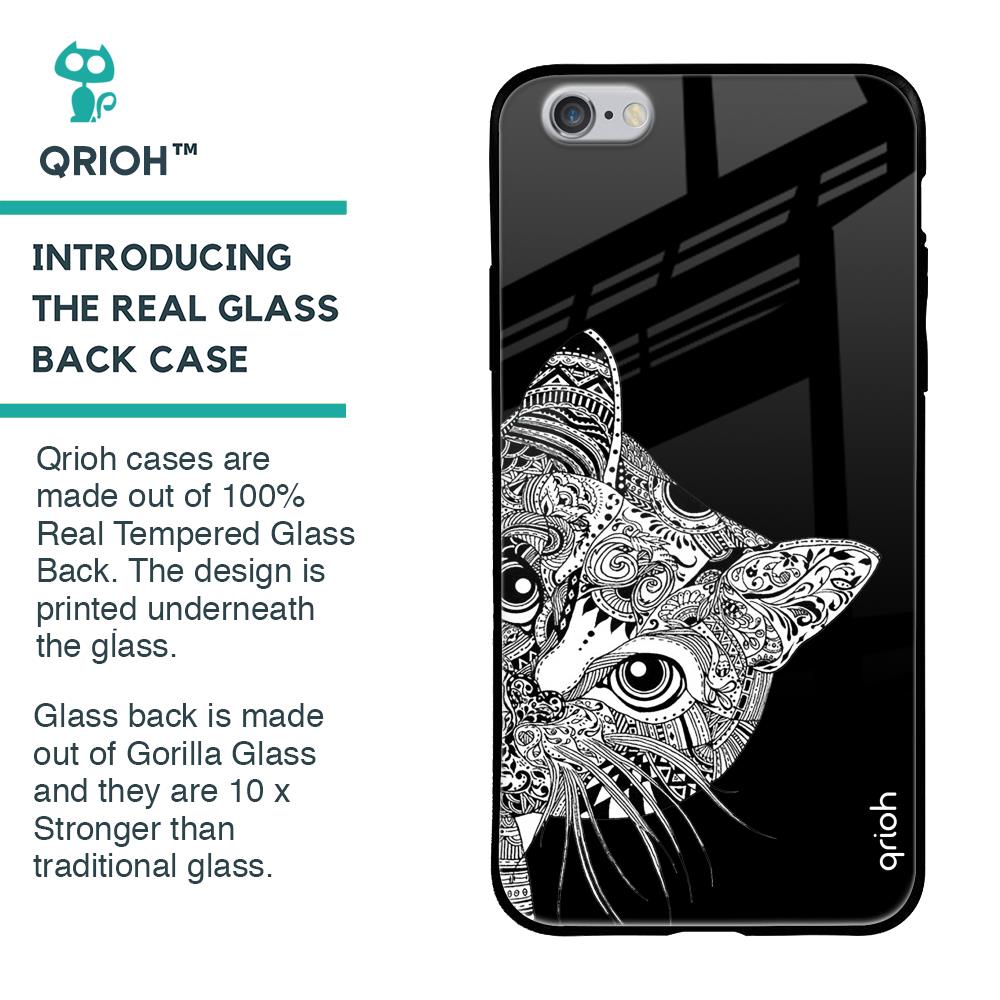 Kitten Mandala Glass Case for iPhone 6S