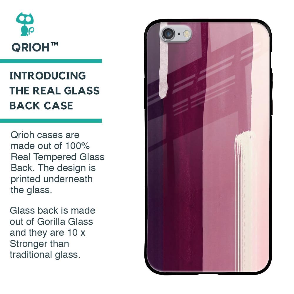 Brush Stroke Art Glass Case for iPhone 6S