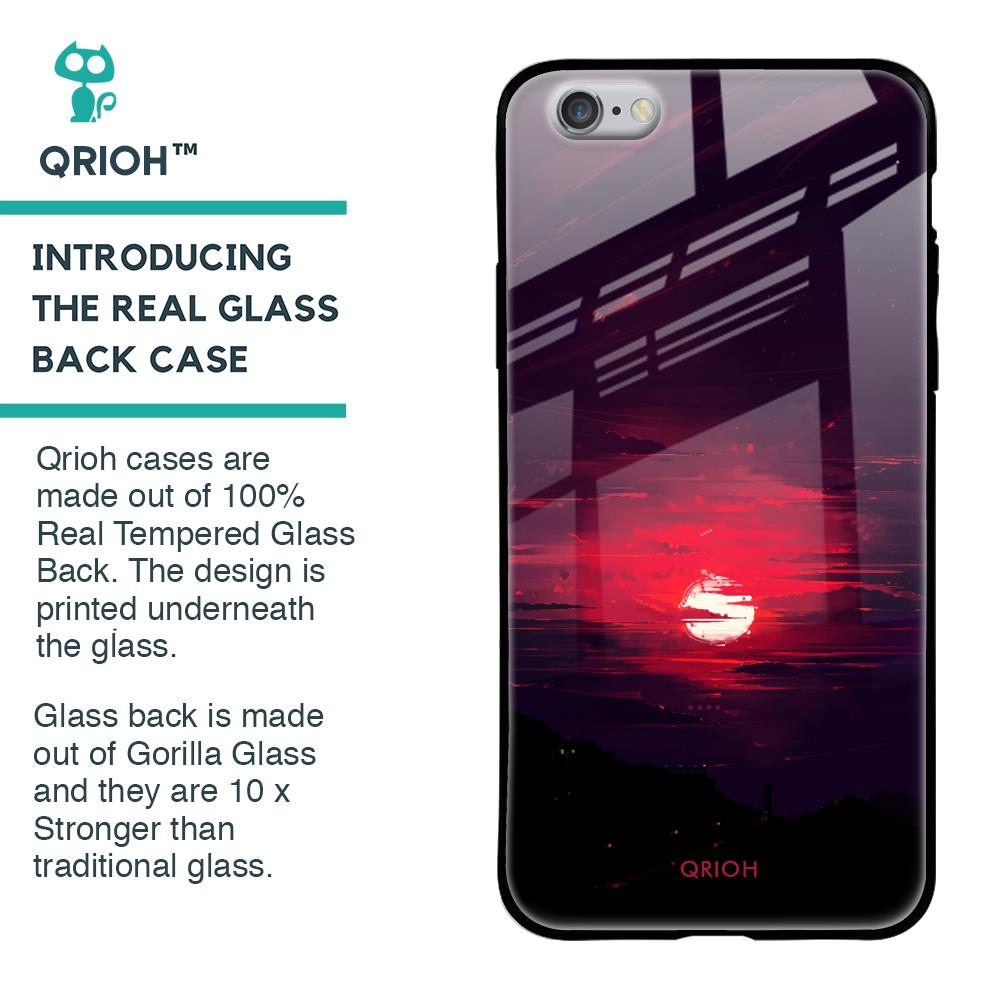 Morning Red Sky Glass Case For iPhone 6S