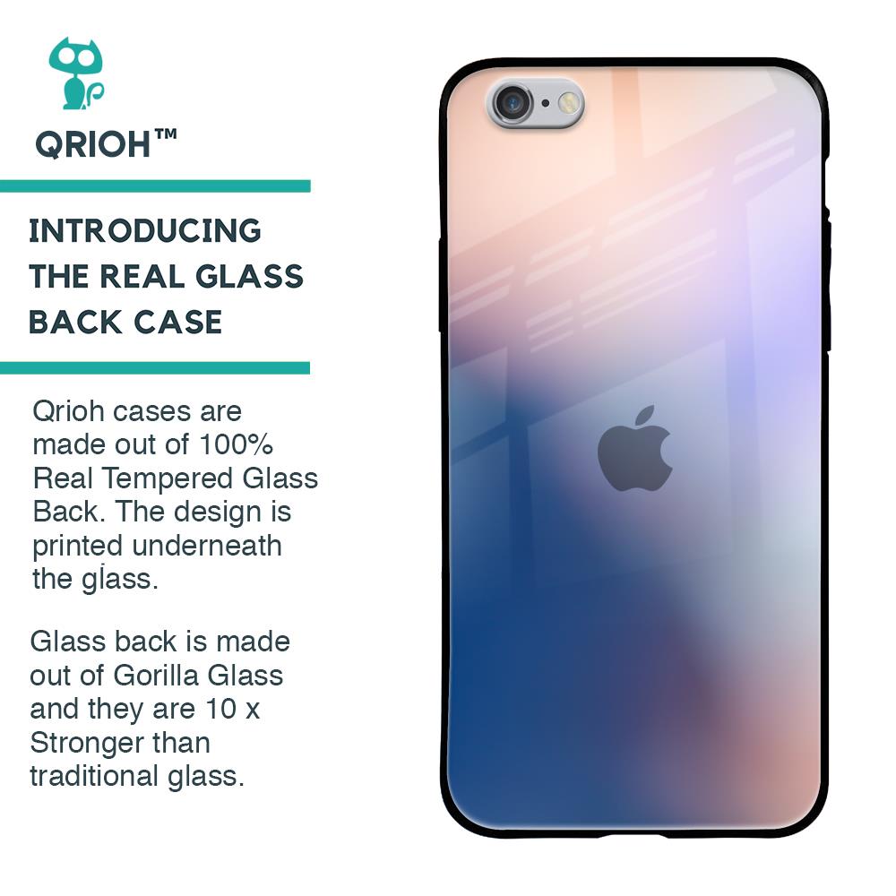 Blue Mauve Gradient Glass Case for iPhone 6S