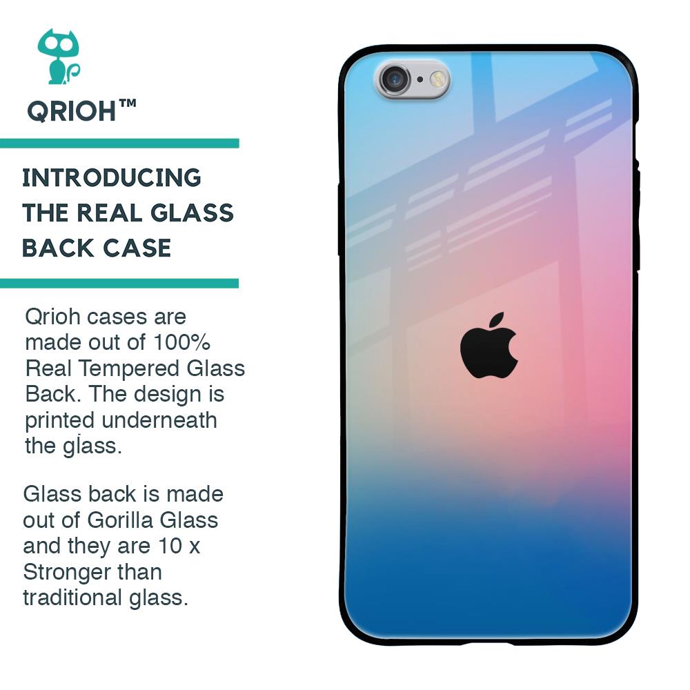 Blue & Pink Ombre Glass case for iPhone 6S