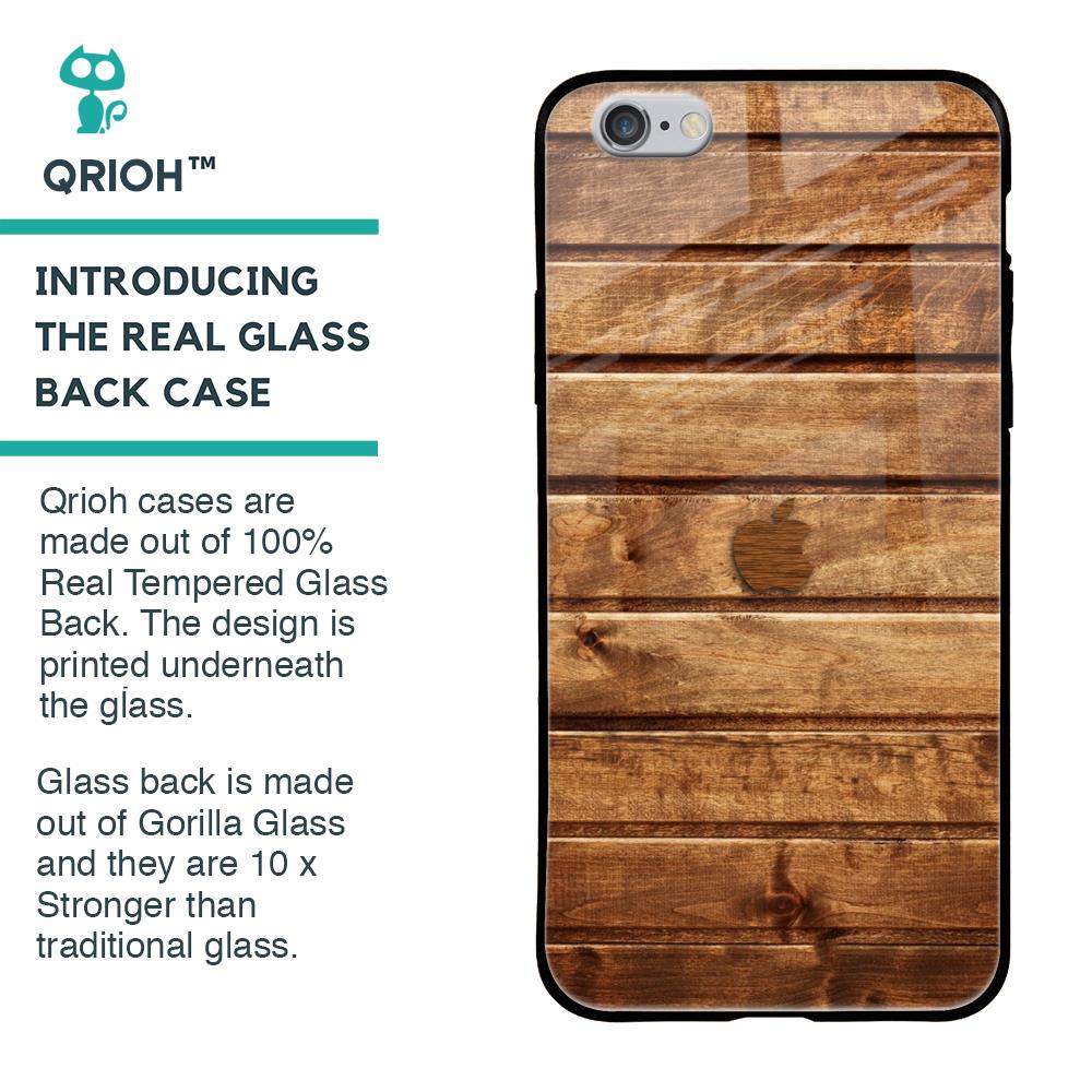 Wooden Planks Glass Case for iPhone 6S