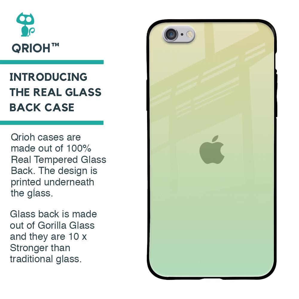 Mint Green Gradient Glass Case for iPhone 6S