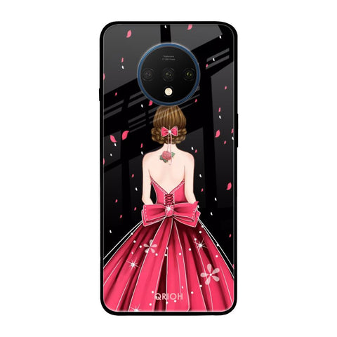 Fashion Princess OnePlus 7T Glass Back Cover Online