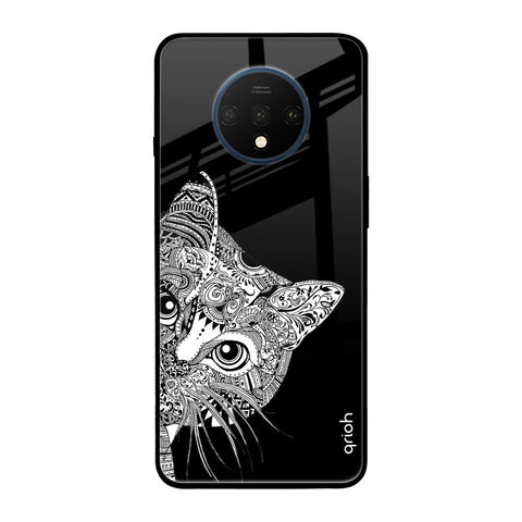 Kitten Mandala OnePlus 7T Glass Back Cover Online