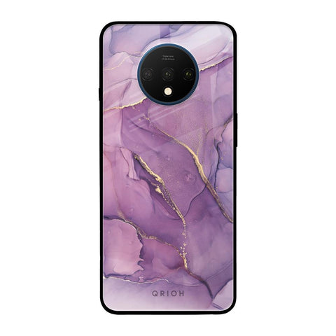 Purple Gold Marble OnePlus 7T Glass Back Cover Online