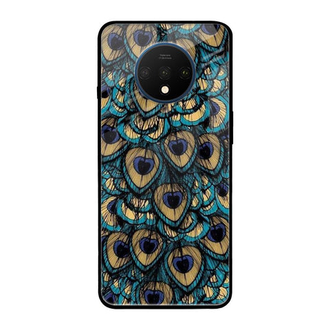 Peacock Feathers OnePlus 7T Glass Cases & Covers Online