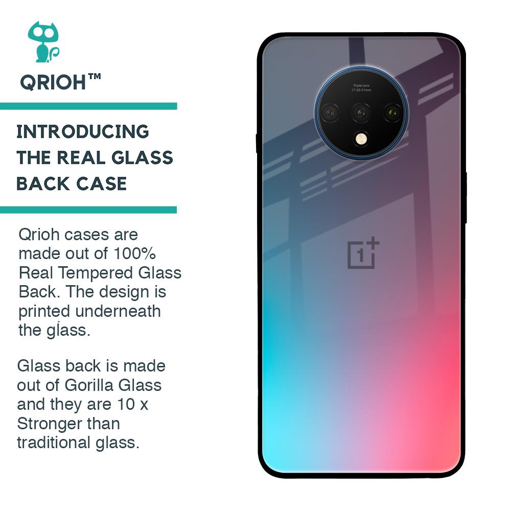Rainbow Laser Glass Case for OnePlus 7T - Main Image