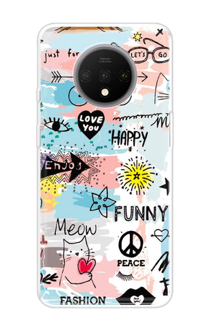 Happy Doodle OnePlus 7T Back Cover