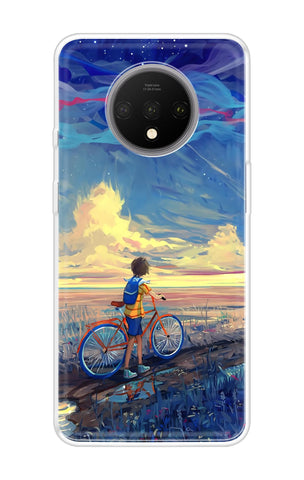 Riding Bicycle to Dreamland OnePlus 7T Back Cover