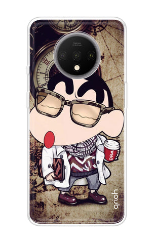 Nerdy Shinchan OnePlus 7T Back Cover