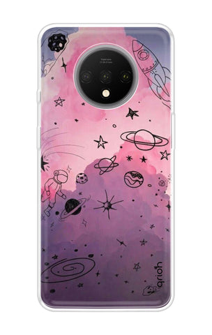 Space Doodles Art OnePlus 7T Back Cover
