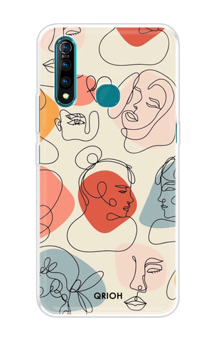 Abstract Faces Vivo Z5X Back Cover